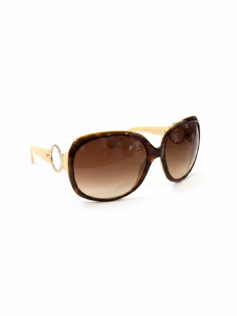 Fossil Tortoiseshell Oversized Sunglasses with Brown Gradient Lenses